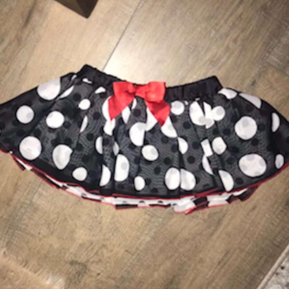 Disney Minnie Mouse Polka Dot Layered Baby Skirt